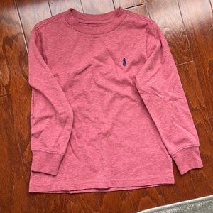 NWOT boys red Polo Ralph Lauren long sleeve shirt
